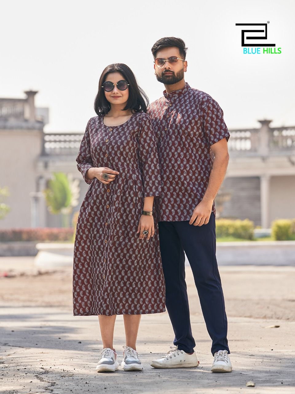 Nashaya In UAE - Couple Dress Contains : One Kurti plus one shirt Sizes :  M(38)/ Large(40) / Xl(42). #Price : 160dhs for set (VAT Included) #Free  #Cash #on #Delivery #All #Over #