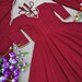 Purple Anarkali style Anarkali Faux Georgette