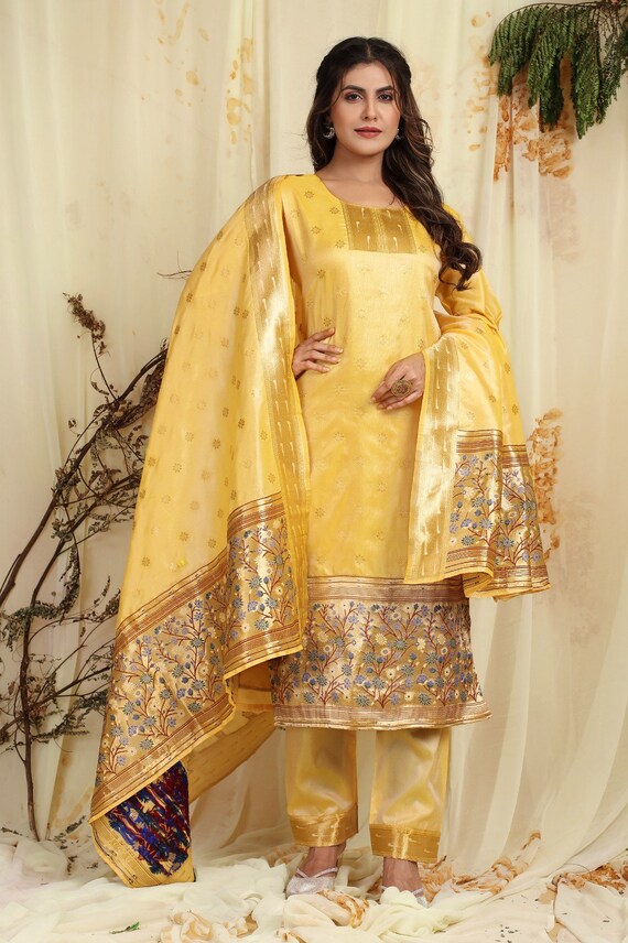 Paithani Silk Anarkali Suits Kurtis Online Shopping for Women at Low Prices