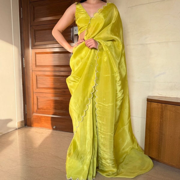 Designer Women Party Wear Saree, Designer Saree Saree For USA Women,  Green Saree, Wedding Wear Saree Blouse 1,sari,indian sari