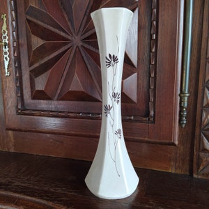 Vase Géométrique Hexagonal 3D - Design Moderne Blanc - 20x20x16 Cm - Décoration Intérieure Contemporaine - 11