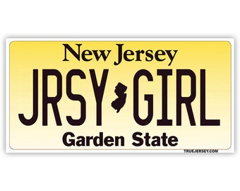 Jersey Mädchen Nummernschild-Automagnet