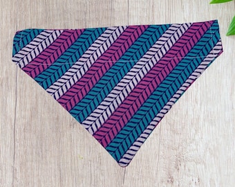 Pañuelo a rayas para mascotas, pañuelo para el cuello para perros y gatos.
