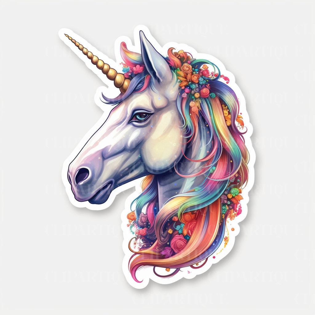 UNICORN STICKERS Png CLIPART 20pc Fantasy Ethereal Magical - Etsy