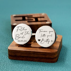 Mother of the Bride Gift, Personalized Engraved Father of the Bride Cufflinks Gift, Mother Wedding Gift, Wedding Gift, Custom Cufflinks
