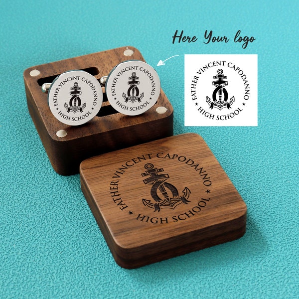 Personalized company Logo Cuff Links, Photo Cufflinks,  Custom CuffLinks, Business Logo, Engraved Company Logo Gift, Corporate Gifts