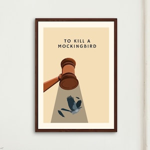 To Kill A Mockingbird Book Poster | Book Poster Wall Art | Classic Novels | Minimalist Movie Poster | Book Art Print | Printable Wall Art