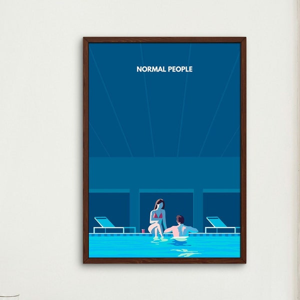 Normal People Poster | Book Poster | Booktok Sally Rooney | Paul Mescal | Printable Wall Art | Book Lover Gift | Canvas Print | Digital |