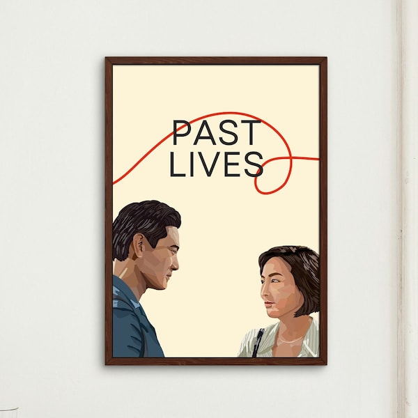Past Lives Movie Poster | Past Lives Wall Art | Printable Wall Art | In Yun Poster | Canvas Poster Printing | Movie Lover Gift Idea | A24