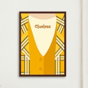 Clueless Movie Poster | Famous Movie Poster | Printable Wall Art | Clueless 1995 Cher | Ugh As If |  Digital Poster Download | Cher & Dionne