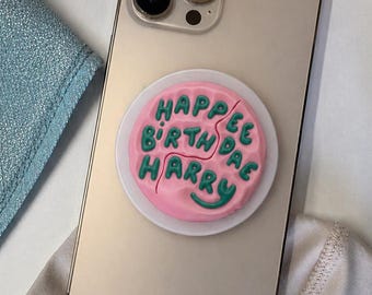 Soporte para teléfono con diseño de Harry Potter para cumpleaños, soporte para teléfono con forma de pastel de Harry Potter, regalo para Potterhead