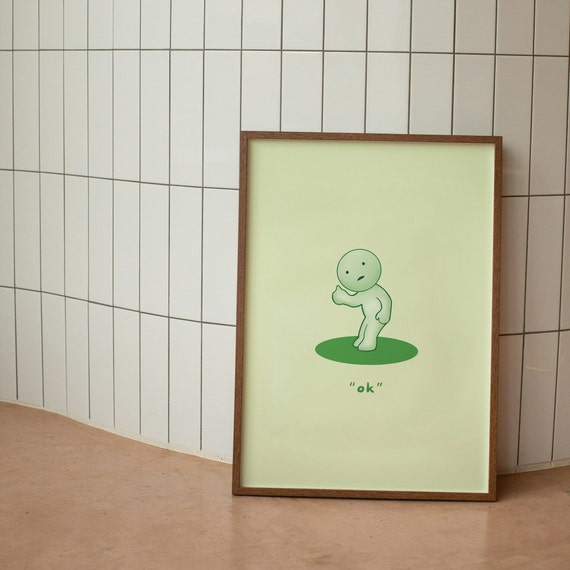 アート〜you are smiie is...〜 Smiski Poster | Smiski Work Series Poster | Smiski Funny Poster