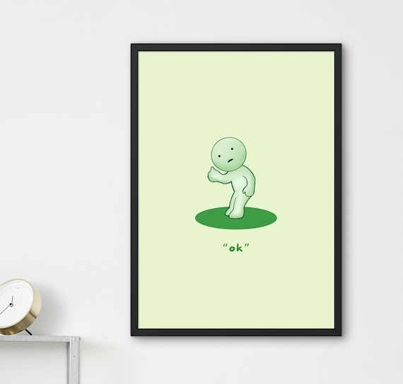 Smiski Poster | Smiski Work Series Poster | Smiski Funny Poster