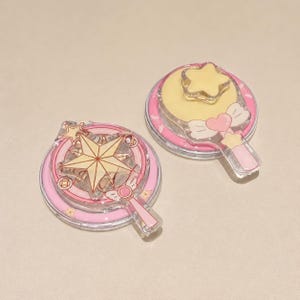 Y2K Anime Wand Magnetic Phone Grip, Kawaii Magsafe Foldable Phone Stand