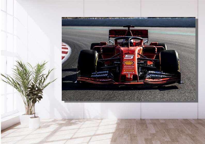 Formula One F1 Grand Prix Red Bull Racing Canvas Wall Art Etsy