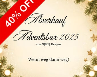 Abverkauf Adventsbox | Sparspiel | passend für A6-Binder | Umschlagmethode