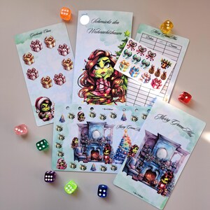 Merry GreenMas | Sparspiel | passend für A6-Binder | Umschlagmethode