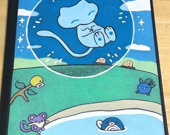 Bubble mew custom painted binder