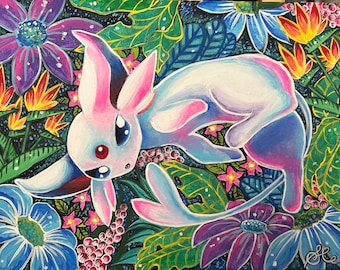 Cuadro texturado Espeon