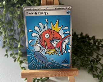 Custom painted Magikarp Energy Card