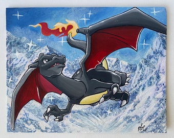 Pokémon textured paintings