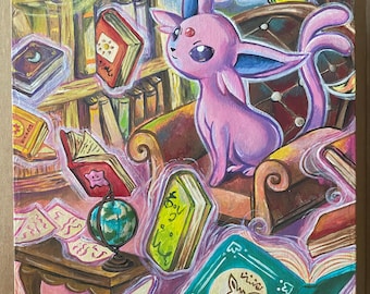 Espeon V (Alternate Full Art) painting.