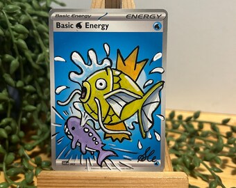 Custom painted Shiny Magikarp Energy Card