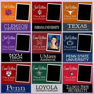 Custom Digital College Announcement Class of 2030, Custom Digital GRADUATION Announcement, University COMMITMENT, Social Media Ready image 4