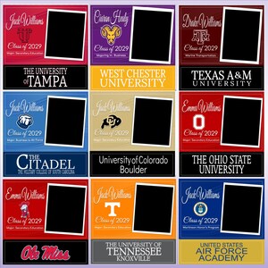 Custom Digital College Announcement Class of 2030, Custom Digital GRADUATION Announcement, University COMMITMENT, Social Media Ready image 5