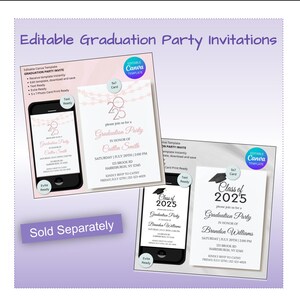 Custom Digital College Announcement Class of 2030, Custom Digital GRADUATION Announcement, University COMMITMENT, Social Media Ready image 10