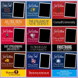 Custom Digital College Announcement Class of 2030, Custom Digital GRADUATION Announcement, University COMMITMENT, Social Media Ready image 6
