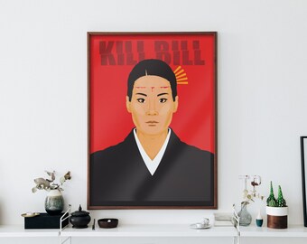 Poster Toile Kill Bill – Décoration Murale 50 X 75 Cm – Impression Haute Qualité – Pour Chambre, Salon, Bureau