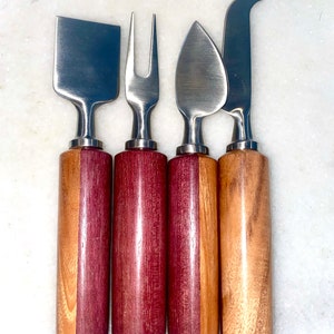 Split-Wood Cheese Knives