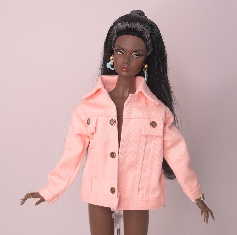 Denim jacket for Integrity Toys dolls, Barbie fashion dolls image 4