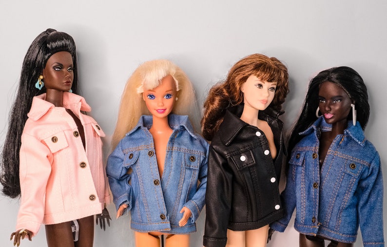 Denim jacket for Integrity Toys dolls, Barbie fashion dolls image 1