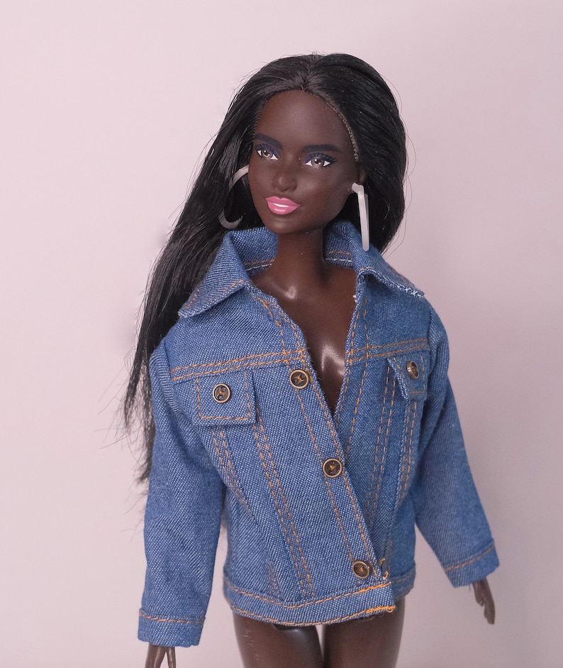 Denim jacket for Integrity Toys dolls, Barbie fashion dolls image 2