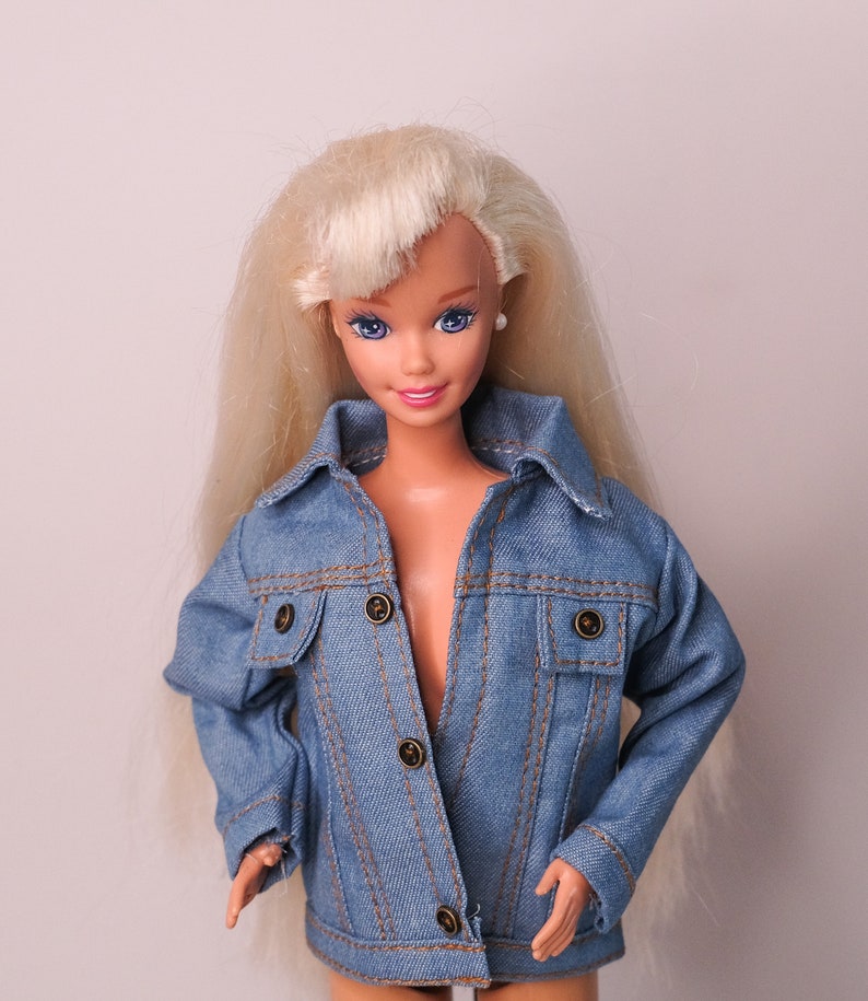 Denim jacket for Integrity Toys dolls, Barbie fashion dolls image 3