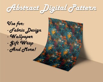 Abstract Digital Pattern, Commercial Use, Digital Paper, Seamless Patterns, Printable Scrapbook, Digital Download
