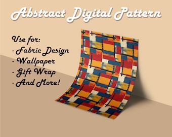 Abstract Digital Pattern, Commercial Use, Digital Paper, Seamless Patterns, Printable Scrapbook, Digital Download