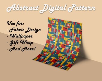 Abstract Digital Pattern, Commercial Use, Digital Paper, Seamless Patterns, Printable Scrapbook, Digital Download