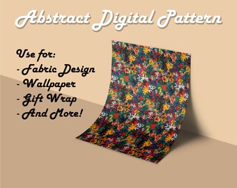Abstract Digital Pattern, Commercial Use, Digital Paper, Seamless Patterns, Printable Scrapbook, Digital Download