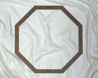 20 inch Puzzle Together Octagon Shaped Stained Glass Layout Frame, Stained Glass Jig, Stained Glass Layout Form, Stained Glass Suppliesw