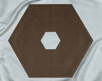 Hexagon Shaped Stained Glass Layout Frame, Stained Glass Jig, Stained Glass Layout Form, Stained Glass Supplies