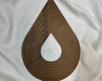 Teardrop Stained Glass Layout Frame, Stained Glass Jig, Stained Glass Form, Stained Glass Pattern, Stained Glass Supply