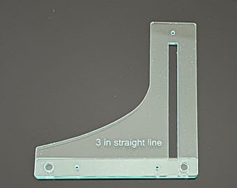 3 inch Straight Line Glass Cutting Tool, Stained Glass Cutting Aid, Stained Glass Pattern Jig, Stained Glass Supply