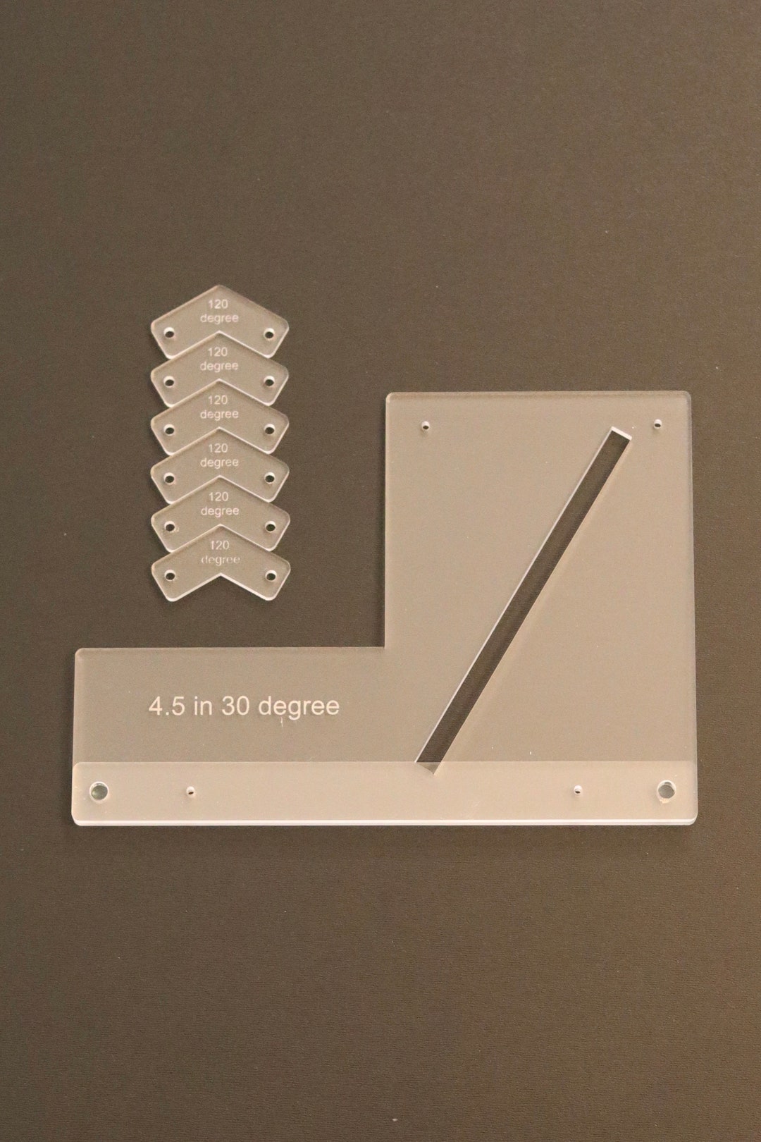 Hexagon 30 Degree Angle Cutting Tool, Stained Glass Cutting Aid, Stained Glass Pattern Jig