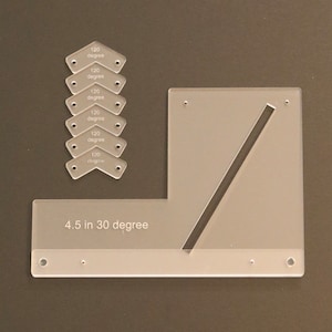 Hexagon 30 Degree Angle Cutting Tool, Stained Glass Cutting Aid, Stained Glass Pattern Jig, Stained Glass Supply