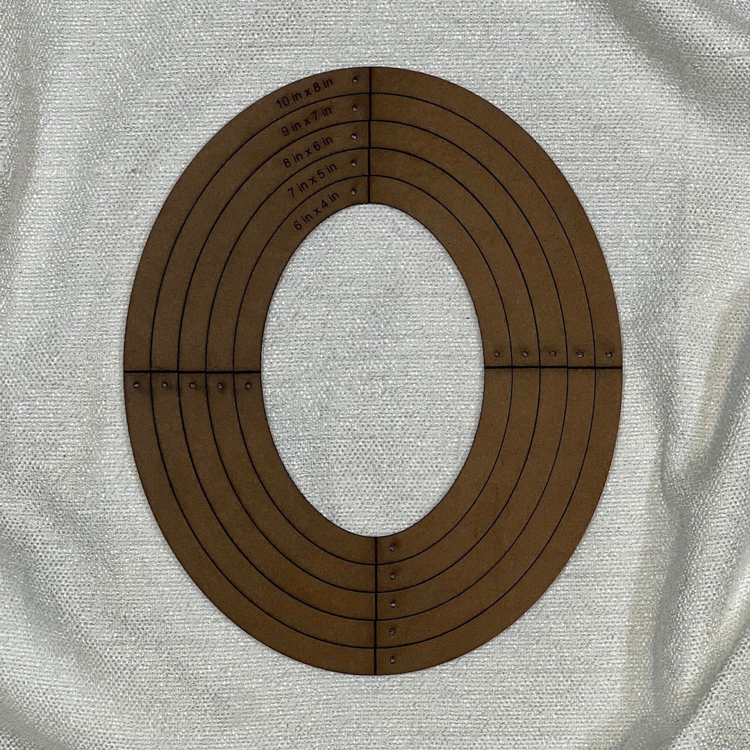 Oval Stained Glass Layout Frame, Stained Glass Jig, Stained Glass Form