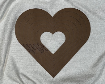 Heart Shaped Stained Glass Layout Frame, Stained Glass Jig, Stained Glass Form, Stained Glass Pattern, Stained Glass Supply