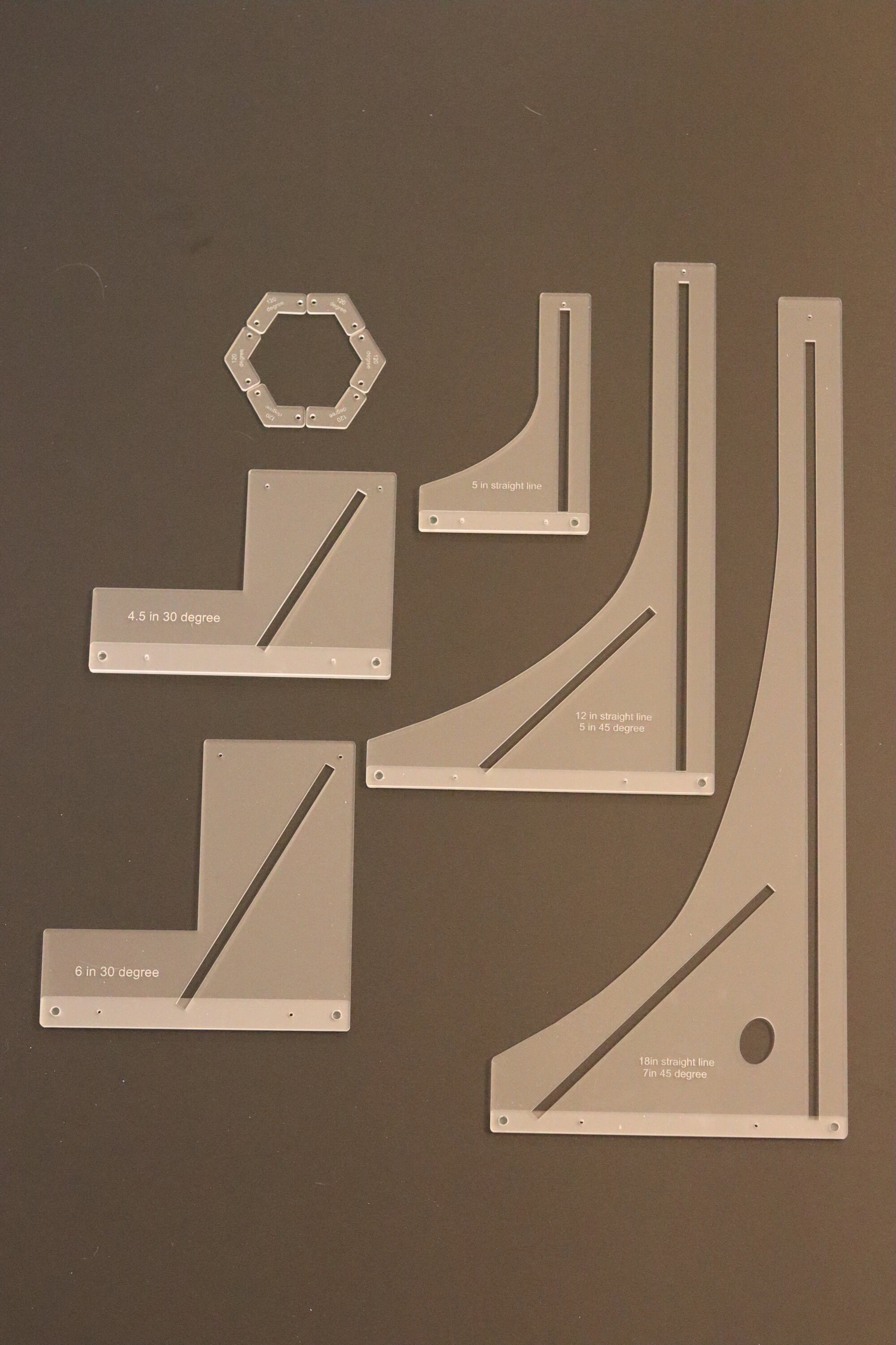 Bundle Pack of Acrylic Tools, Stained Glass Cutting Aid, Stained Glass